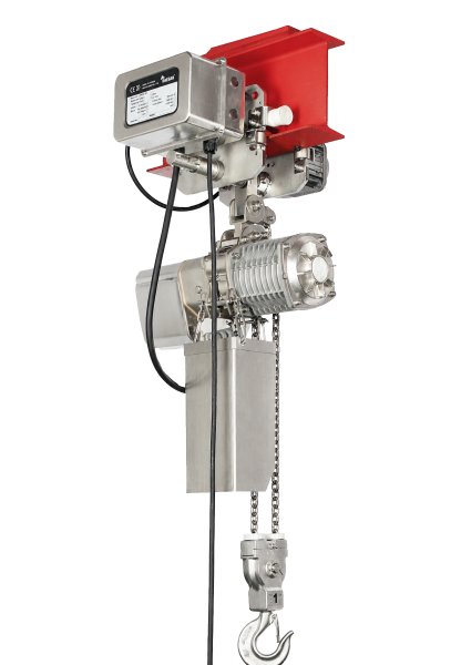 Designed for high-hygiene industries, DAESAN Food-Grade Hoist combines safety with durability.  With rust-resistant stainless steel hardware and food-grade lubrication, it is the ultimate choice for cleanroom and food-processing applications where purity cannot be compromised. Ideal for Food, Beverage, and Pharmaceutical processing.